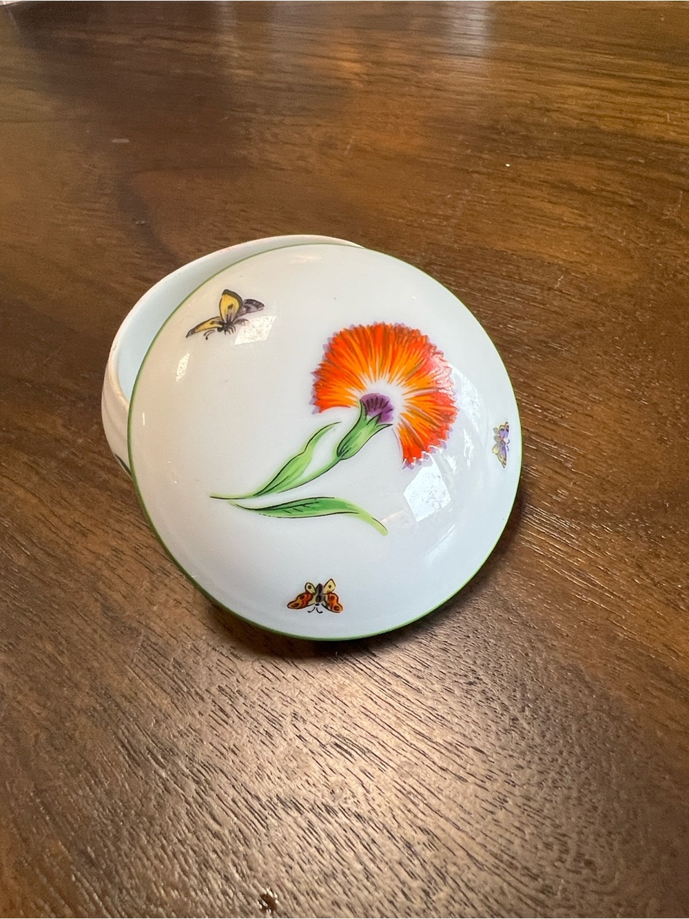 Tiffany & Co. Tiffany Garden Limoges Trinket Box. Floral Porcelain